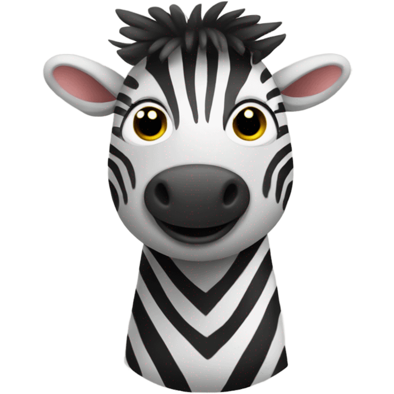 Cute zebra emoji