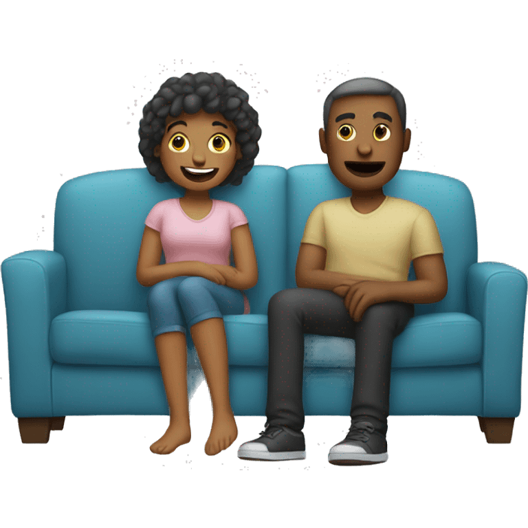 Two people sitting on a couch emoji