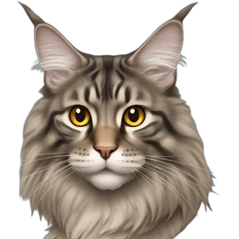 Mean Maine coon emoji