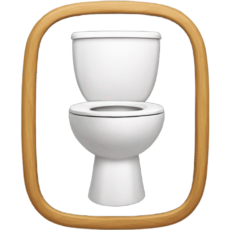 Toilet seat as a frame emoji