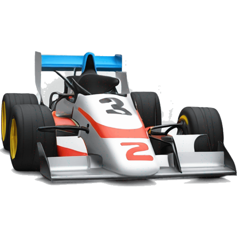 Formula race car with an engine icon on top to showcase tuning emoji