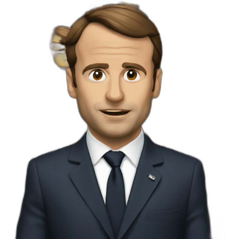 Macron qui pleure emoji