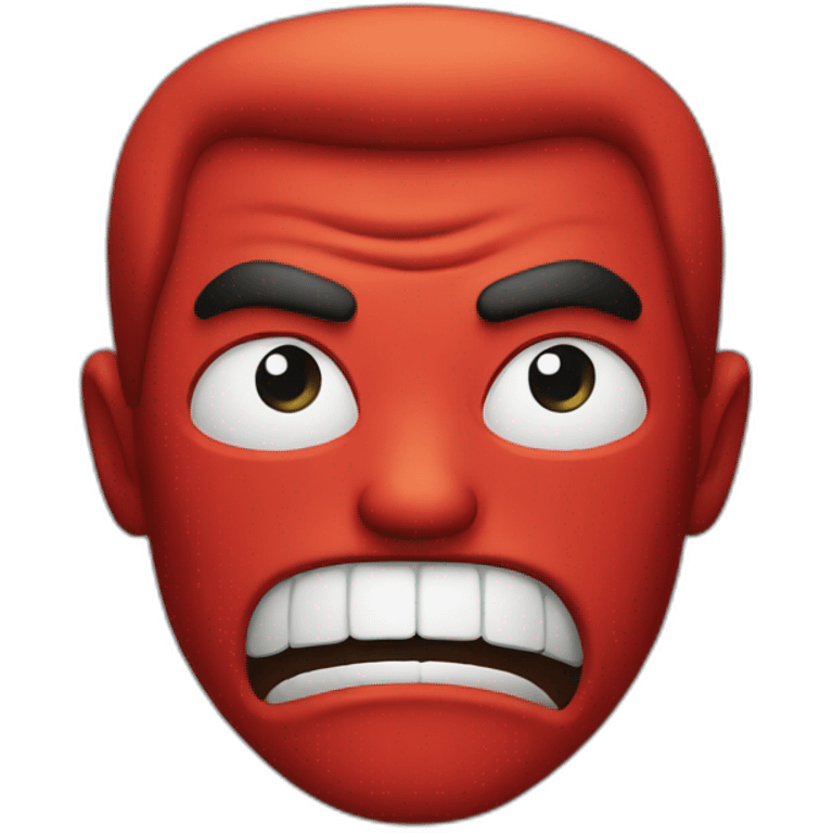 Furious red man emoji