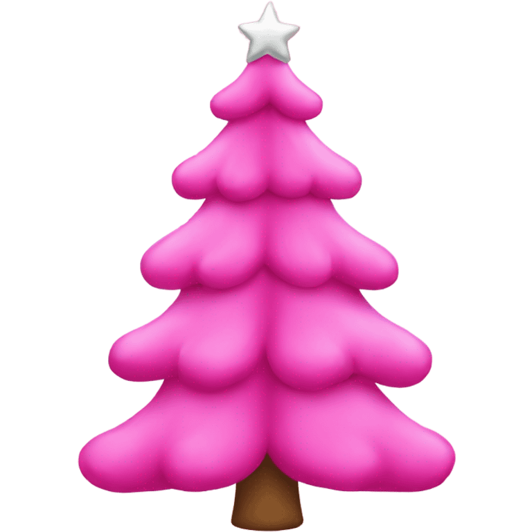 pink christmas tree  emoji