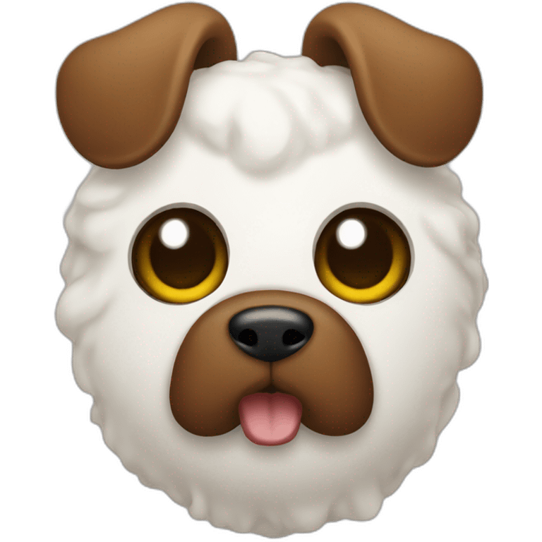 a white and brown poo emoji