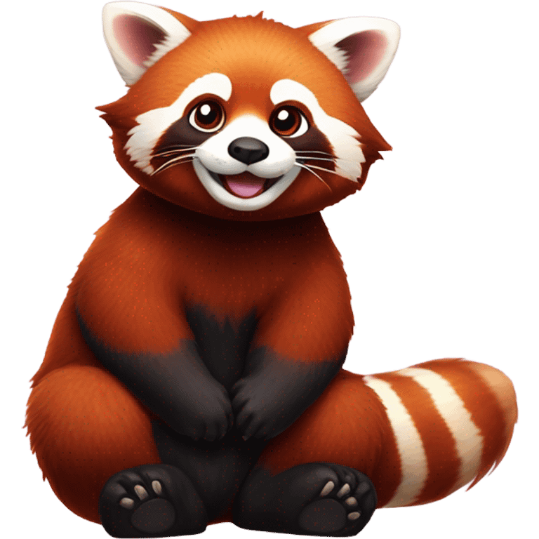 red panda happy emoji