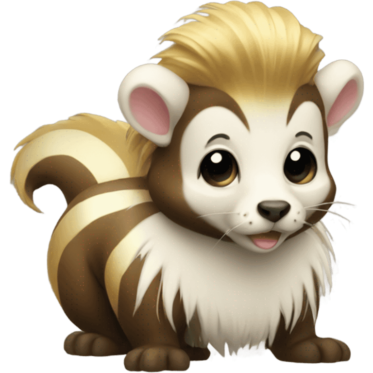 Golden skunk emoji