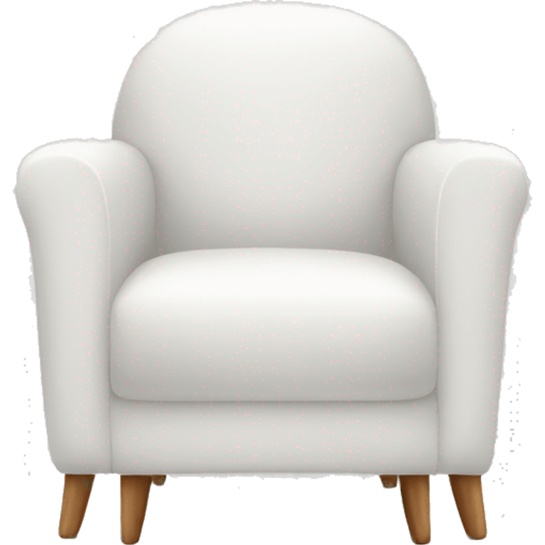 White modern chair emoji