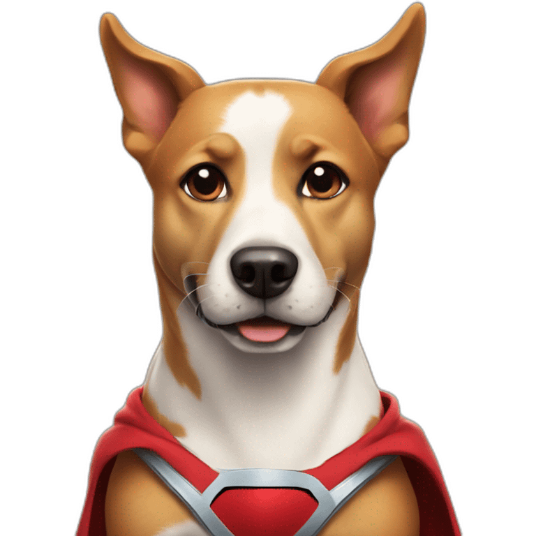 A super hero dog emoji