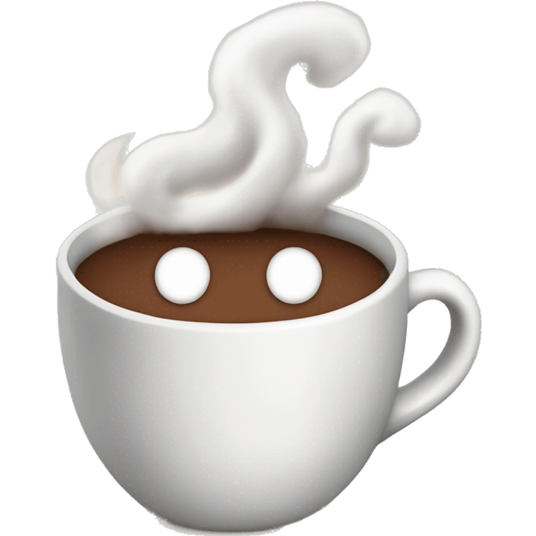 steaming cup of hot cocoa  emoji