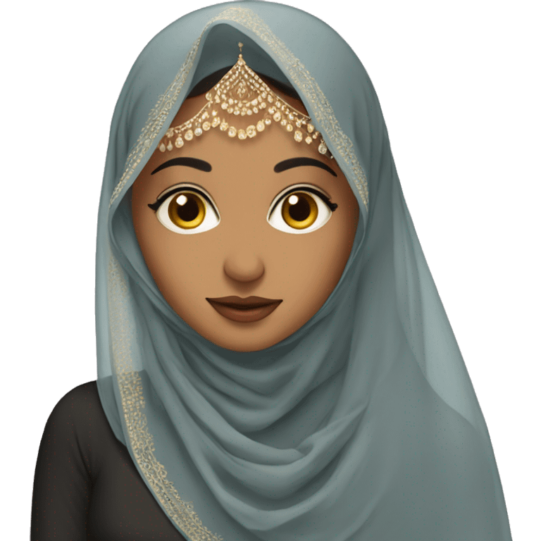 Desi girl with veil emoji