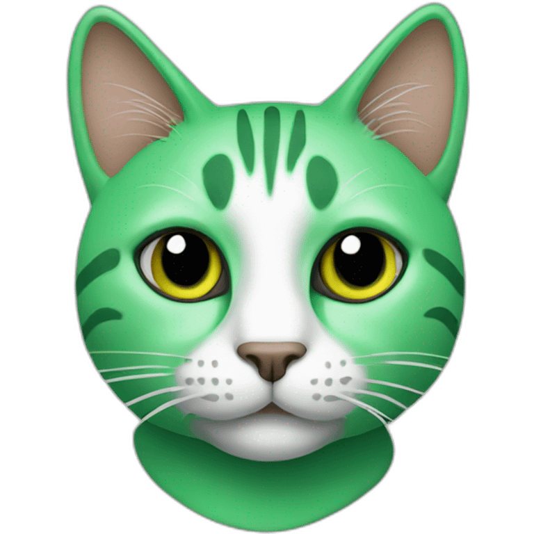 Cat-green emoji