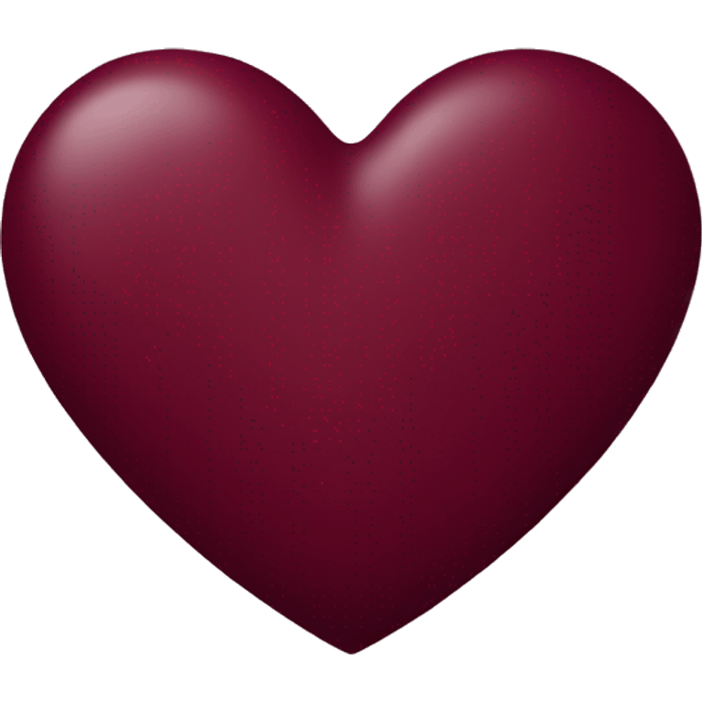 Burgundy heart emoji