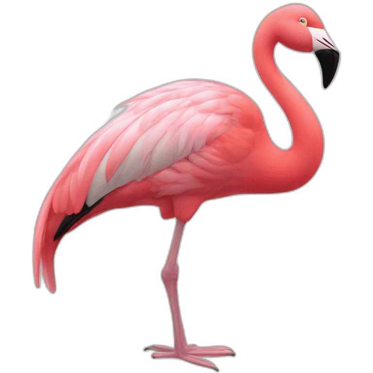 Flamant rose zen emoji