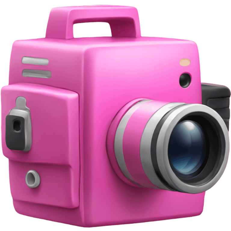 Pink video camera emoji