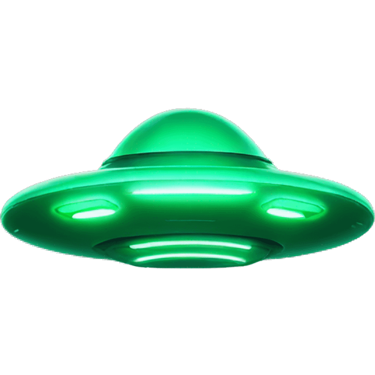 green ufo with plants emoji