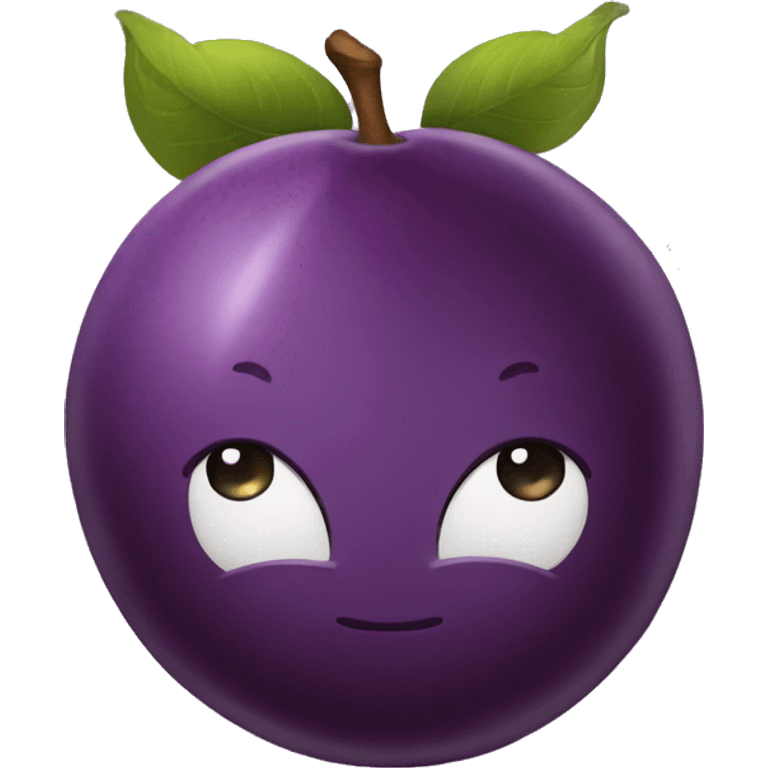 Plum emoji