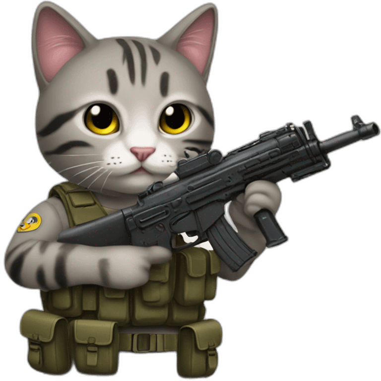 Erlandskian cat holding a Mp-40 emoji