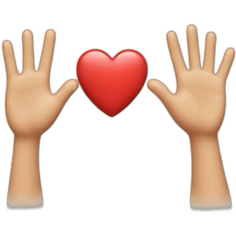 heart and high five emoji