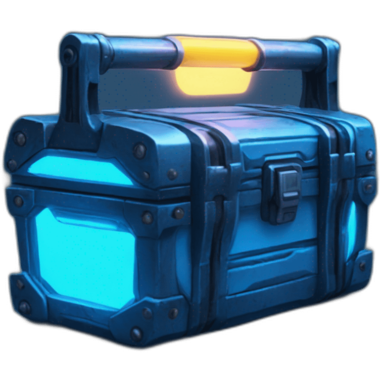 scifi toolbox blue neon glow emoji