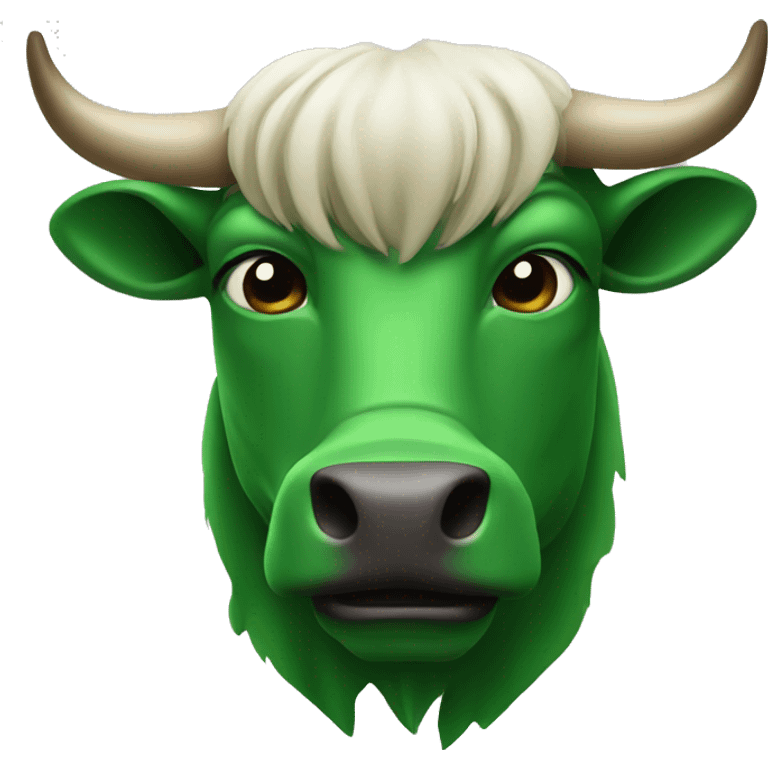 green bulls head emoji