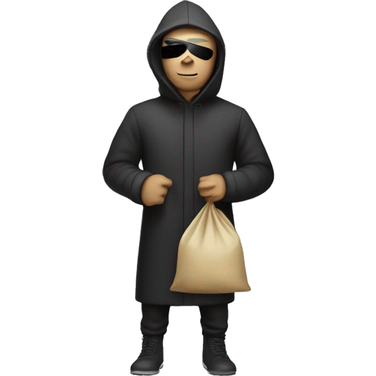 Robber with a bag of money emoji