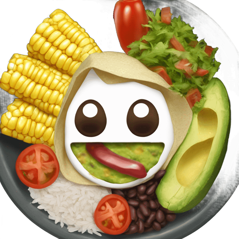 Chaotic chipotle bowl  emoji