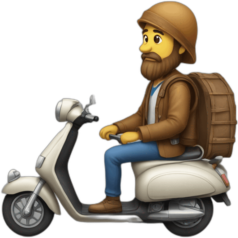 Bohoussou clovis-angenor sur scooter emoji