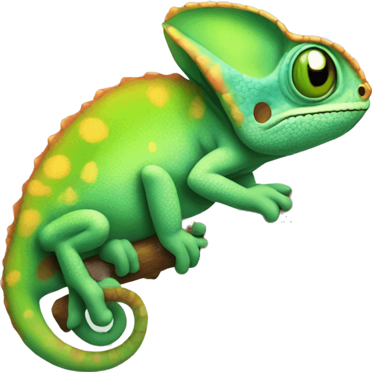 cute chameleon emoji