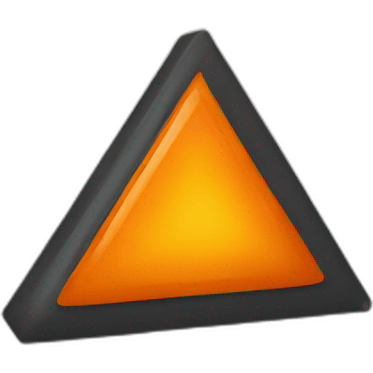 orange triangle down emoji