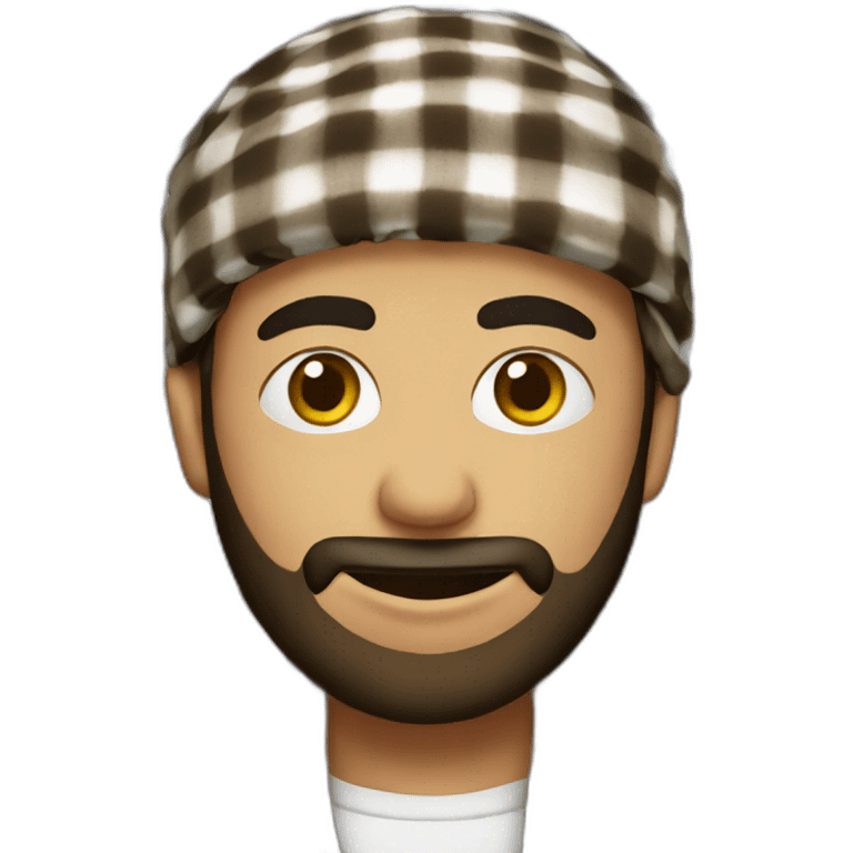 Keffiyeh brown male emoji