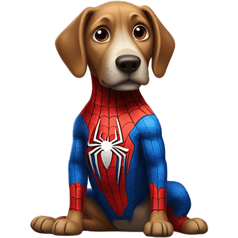 DOG in full SPIDER MAN emoji