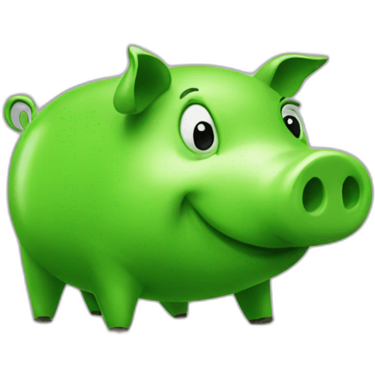 green piggy traderr emoji