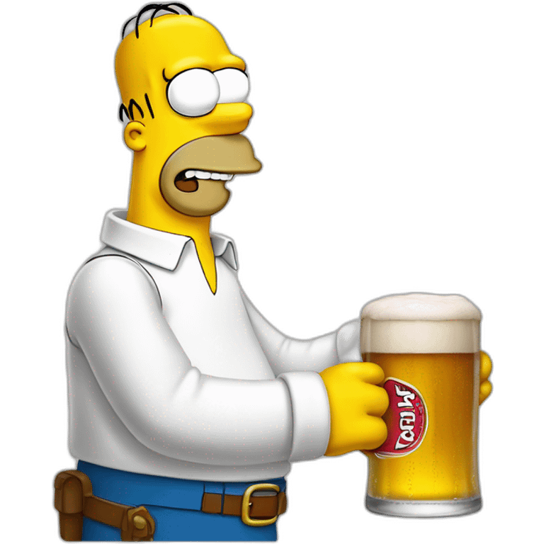 Homer simpson beer emoji