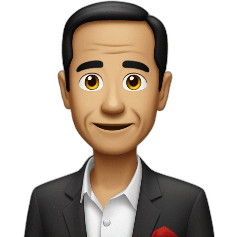 jokowi-with-red-face emoji