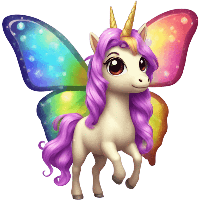 rainbow unicorn horned sparkling butterfly mermaid  emoji