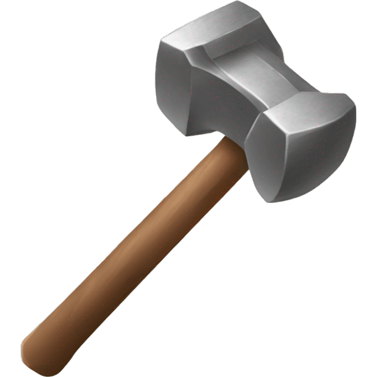 Sledgehammer for smelting iron emoji