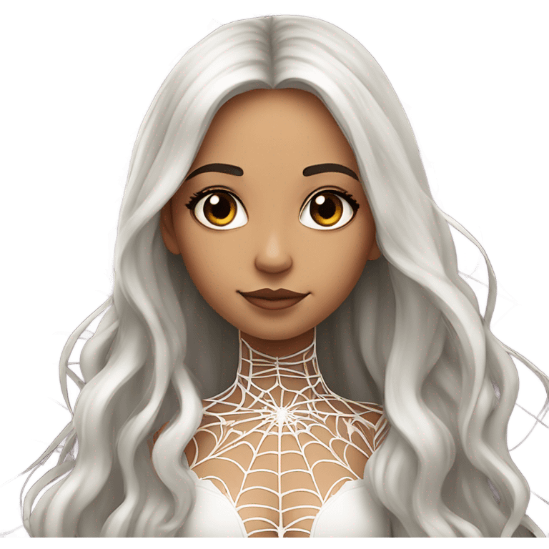 Pretty girl spider emoji