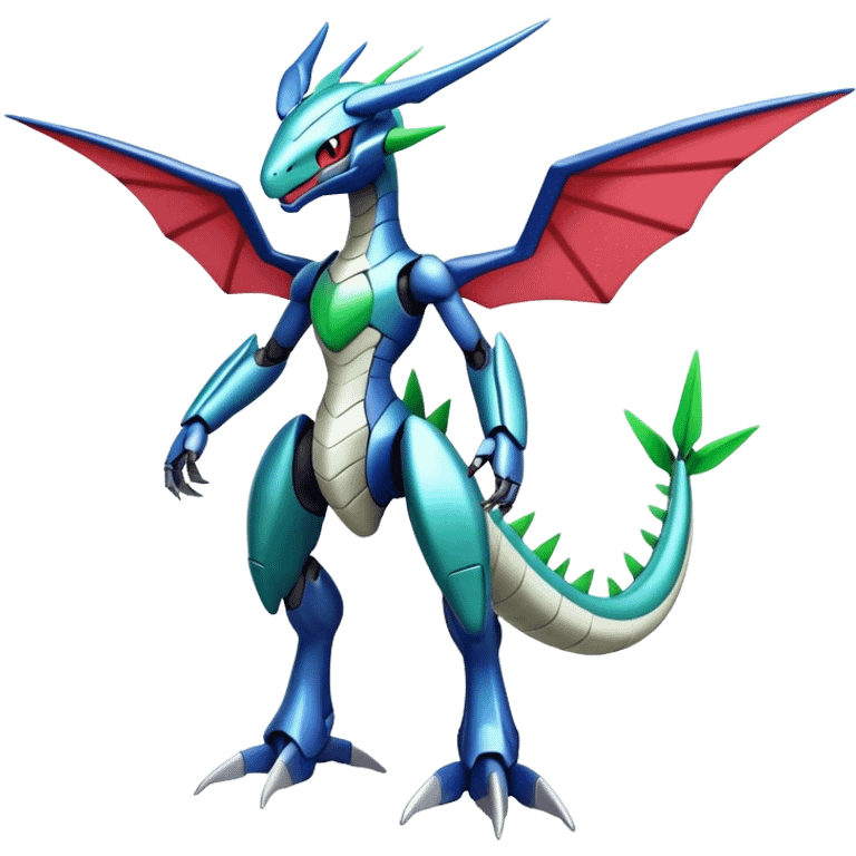  Cool Edgy Shiny Godly Ethereal Digimon-Genesect-Flygon-Dialga-Medabot-hybrid full body emoji