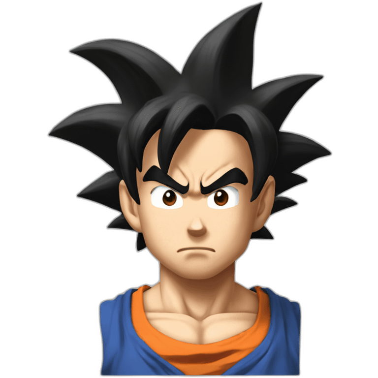 Goku serious emoji