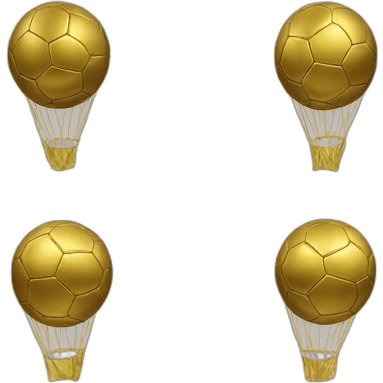 Ballon de foot en or emoji