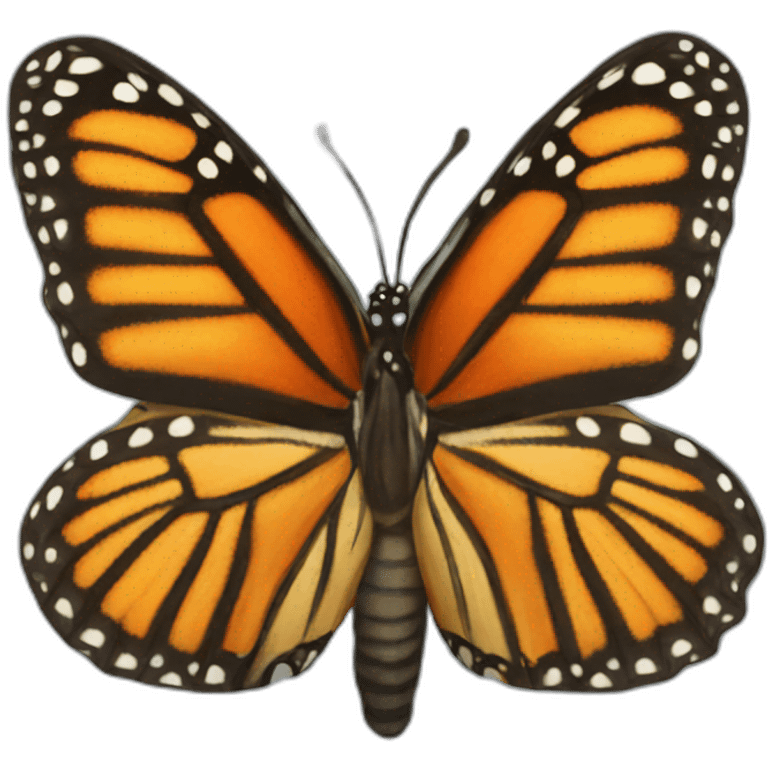 Monarch butterfly emoji