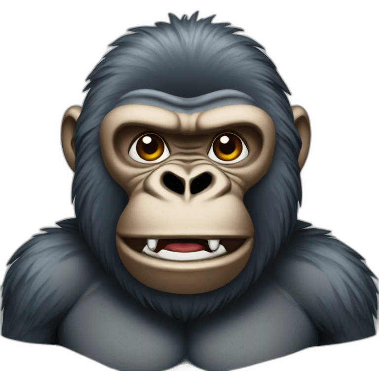 Gorilla emoji on call emoji