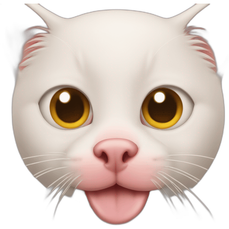 cat with pig nose emoji