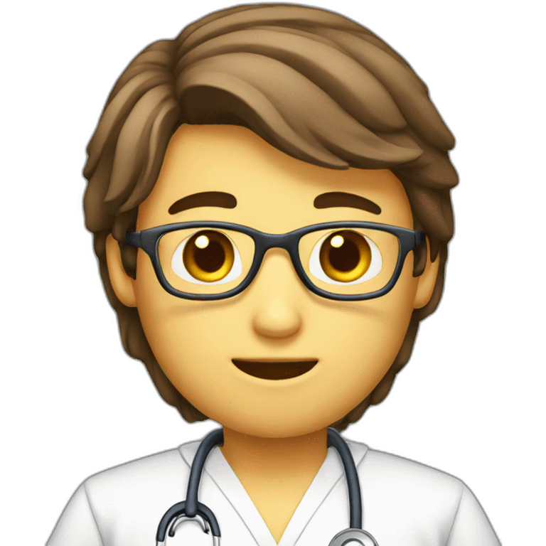 Studying emoji medico emoji