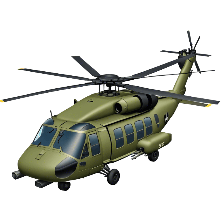 Sikorsky UH-60 Black Hawk - Sikorsky (Model Year: 2022) (Iconic colour: Olive green) emoji