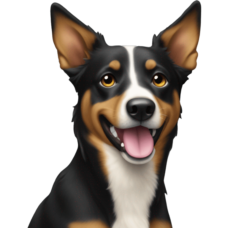 Aussie kelpie cross koolie dog  emoji