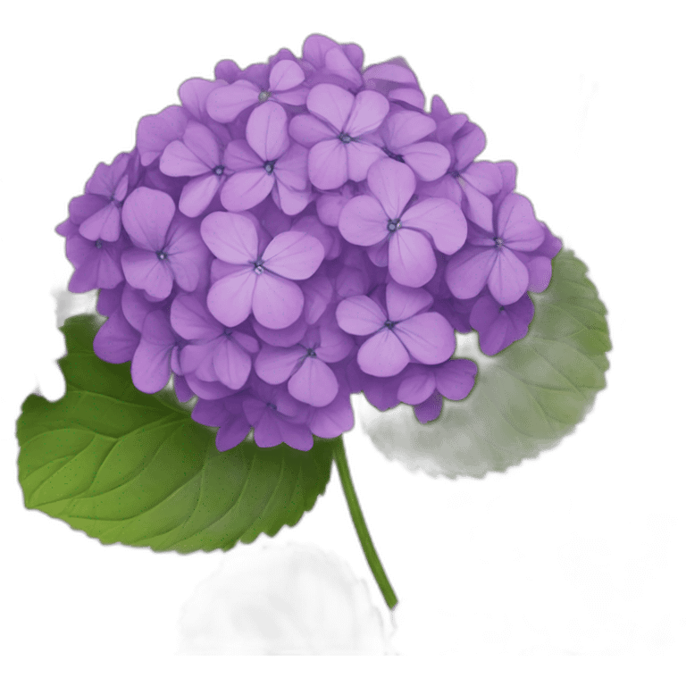 Purple hydrangeas emoji