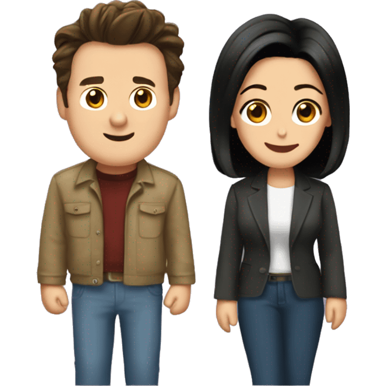 Monica Geller and Chandler Bing  emoji