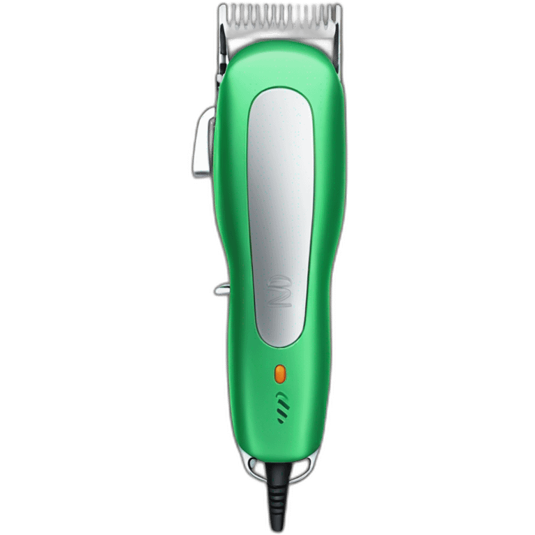 green hair clipper emoji